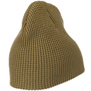 Big Stretch Waffle Stitch Short Beanie