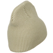 Big Stretch Waffle Stitch Short Beanie