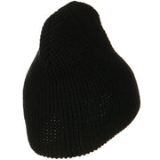 Big Stretch Waffle Stitch Short Beanie