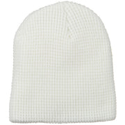 Big Stretch Waffle Stitch Short Beanie