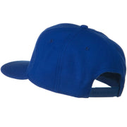 Wool Blend Flat Visor Pro Style Snapback Cap