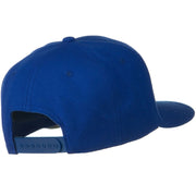 Wool Blend Flat Visor Pro Style Snapback Cap