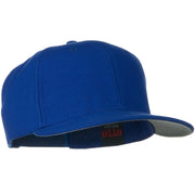 Wool Blend Flat Visor Pro Style Snapback Cap