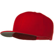 Wool Blend Flat Visor Pro Style Snapback Cap