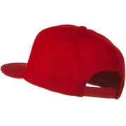 Wool Blend Flat Visor Pro Style Snapback Cap