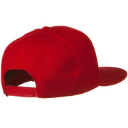 Wool Blend Flat Visor Pro Style Snapback Cap