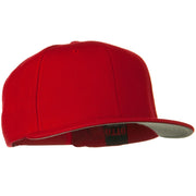 Wool Blend Flat Visor Pro Style Snapback Cap