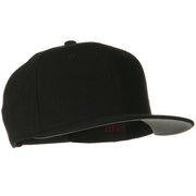 Wool Blend Flat Visor Pro Style Snapback Cap