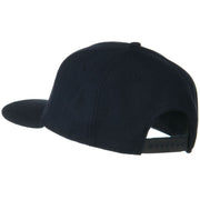 Wool Blend Flat Visor Pro Style Snapback Cap