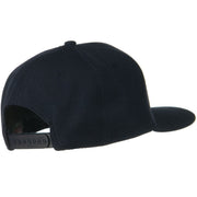 Wool Blend Flat Visor Pro Style Snapback Cap