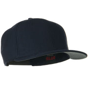 Wool Blend Flat Visor Pro Style Snapback Cap