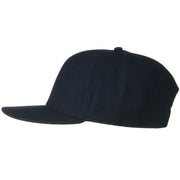 Wool Blend Flat Visor Pro Style Snapback Cap