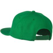 Wool Blend Flat Visor Pro Style Snapback Cap