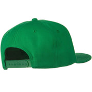 Wool Blend Flat Visor Pro Style Snapback Cap