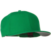 Wool Blend Flat Visor Pro Style Snapback Cap