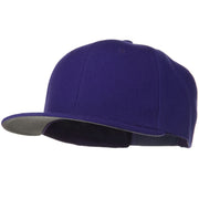 Wool Blend Flat Visor Pro Style Snapback Cap