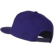 Wool Blend Flat Visor Pro Style Snapback Cap