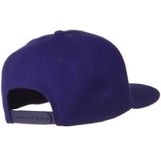 Wool Blend Flat Visor Pro Style Snapback Cap