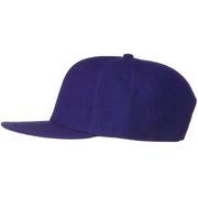 Wool Blend Flat Visor Pro Style Snapback Cap