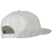 Wool Blend Flat Visor Pro Style Snapback Cap