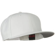 Wool Blend Flat Visor Pro Style Snapback Cap