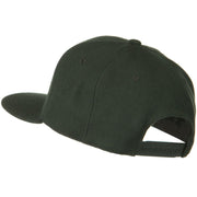 Wool Blend Flat Visor Pro Style Snapback Cap