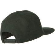 Wool Blend Flat Visor Pro Style Snapback Cap