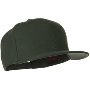 Wool Blend Flat Visor Pro Style Snapback Cap