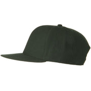 Wool Blend Flat Visor Pro Style Snapback Cap