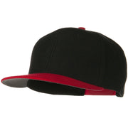 Wool Blend Flat Visor Pro Style Snapback Cap