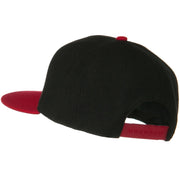 Wool Blend Flat Visor Pro Style Snapback Cap