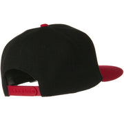 Wool Blend Flat Visor Pro Style Snapback Cap