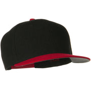 Wool Blend Flat Visor Pro Style Snapback Cap