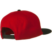 Wool Blend Flat Visor Pro Style Snapback Cap