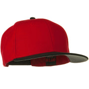 Wool Blend Flat Visor Pro Style Snapback Cap