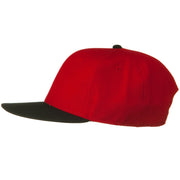 Wool Blend Flat Visor Pro Style Snapback Cap