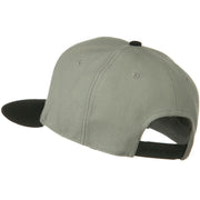 Wool Blend Flat Visor Pro Style Snapback Cap