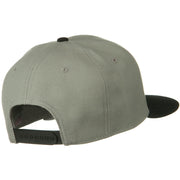 Wool Blend Flat Visor Pro Style Snapback Cap