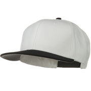 Wool Blend Flat Visor Pro Style Snapback Cap