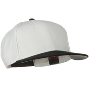 Wool Blend Flat Visor Pro Style Snapback Cap