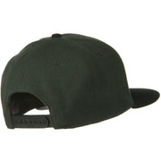 Wool Blend Flat Visor Pro Style Snapback Cap