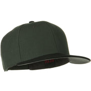 Wool Blend Flat Visor Pro Style Snapback Cap