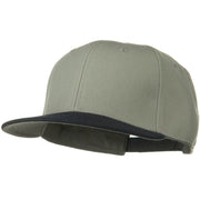 Wool Blend Flat Visor Pro Style Snapback Cap