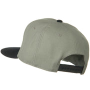 Wool Blend Flat Visor Pro Style Snapback Cap