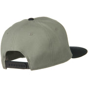 Wool Blend Flat Visor Pro Style Snapback Cap