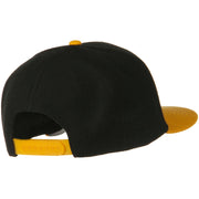 Wool Blend Flat Visor Pro Style Snapback Cap