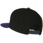 Wool Blend Flat Visor Pro Style Snapback Cap