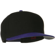 Wool Blend Flat Visor Pro Style Snapback Cap