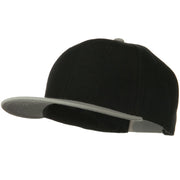 Wool Blend Flat Visor Pro Style Snapback Cap