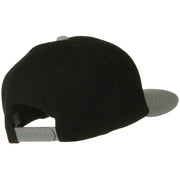 Wool Blend Flat Visor Pro Style Snapback Cap